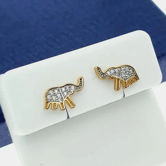 925 Sterling Silver CZ Stud Earrings for Women/Girl, US925P1225